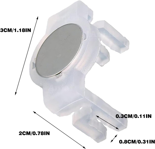 Strong Magnetic Christmas Light Clips,for Outdoor Living, Box of 100Pcs