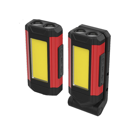 New COB work light, multi-functional USB power bank, emergency car maintenance, strong magnetic, foldable and high-intensity lighting lamp