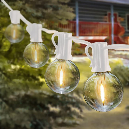 ETL American standard IP44 waterproof shopping mall anniversary celebration decorative lighting string G40 white string light