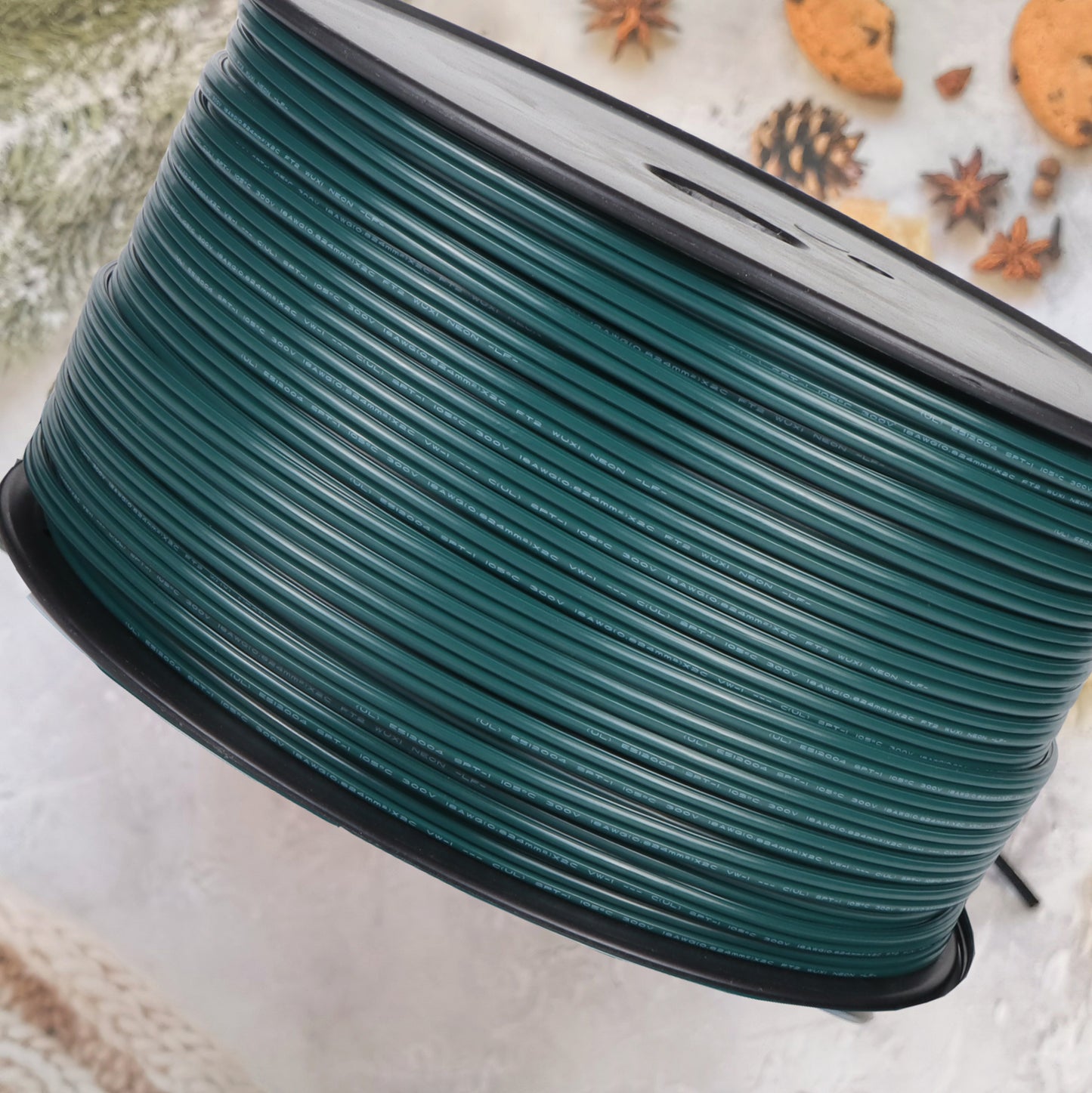 Low Voltage Landscape Wire,Black/White/Green,,UL List 18/2 SPT-1 Electrical Wire,for Light and Lamp Extension Cable(-1/250FT)