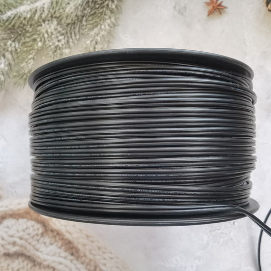 Comdourt 18/2 Gauge SPT-1 Black/White/Green Electrical Wire,UL Listed,Direct Burial Extension Cord,Landscape Lighting Wire (500FT)