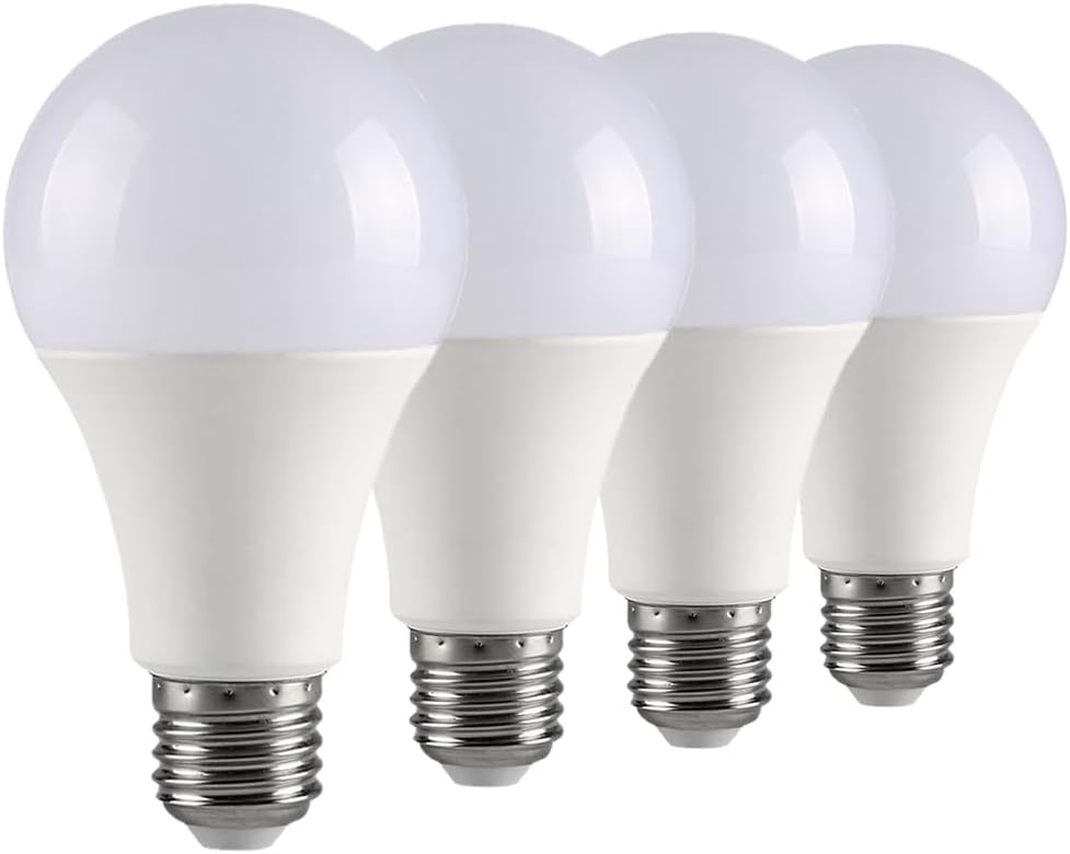 UL Listed 4-Pack 3 Way Light Bulbs Soft White 3000K 50 100 150 Watt Equivalent, Perfect for Reading, Standard A19 Indoor Led Bulb, 5/10/15 Watt Energy Efficient Bulb