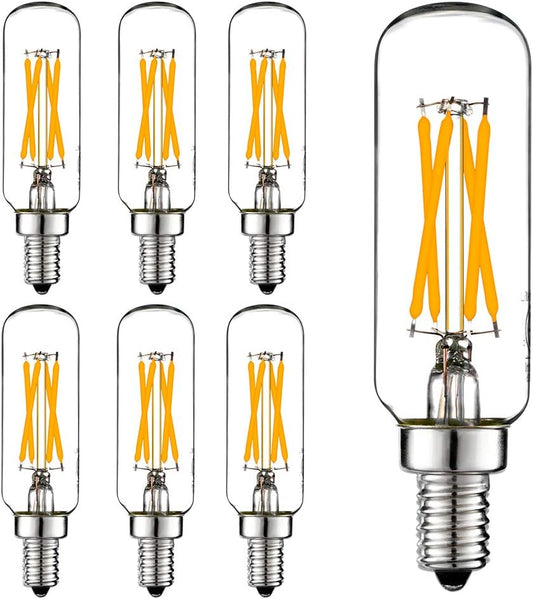 LED Bulb Dimmable 6W Equal Warm White 2700K T6 T25 E12 Candelabra Bulb 60 watt for Chandeliers,Ceiling Fan,Pendant,Wall sconces AC120V 600LM e12 Light Bulb 6Pack