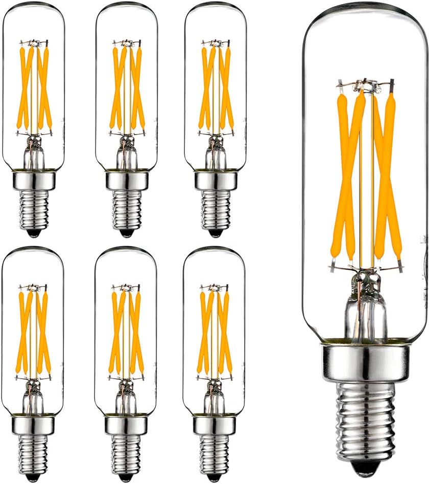 LED Bulb Dimmable 6W Equal Warm White 2700K T6 T25 E12 Candelabra Bulb 60 watt for Chandeliers,Ceiling Fan,Pendant,Wall sconces AC120V 600LM e12 Light Bulb 6Pack