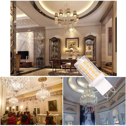 G9 LED Bulb Dimmable 4W, 40 Watt T4 G9 Halogen Equivalent, 2700K Soft Warm White, 120V No-Flicker, Chandelier Lighting 450LM (5 Pack)